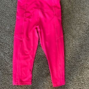 Hot Pink Zyia Zippered Crop